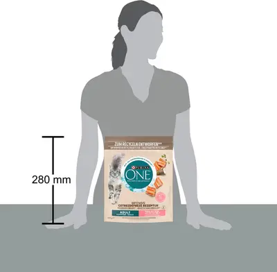 Purina ONE BIFENSIS Graan vrij Adult Rijk aan Zalm kattenvoer 600g - afbeelding 3