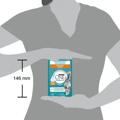 PURINA ONE Hydralife aanvullend kattenvoer met Kipsmaak 6x50g - afbeelding 5