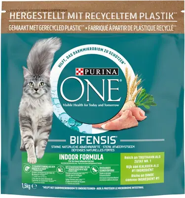 Purina One Indoor kalkoen 1,5kg - afbeelding 4
