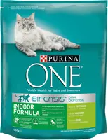 PURINA ONE Indoor Rijk aan Kalkoen kattenvoer, kattenbrokjes voor binnenhuiskatten, 800g (doos van 4; 3,2kg) - afbeelding 2