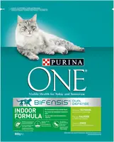 PURINA ONE Indoor Rijk aan Kalkoen kattenvoer, kattenbrokjes voor binnenhuiskatten, 800g (doos van 4; 3,2kg) - afbeelding 1