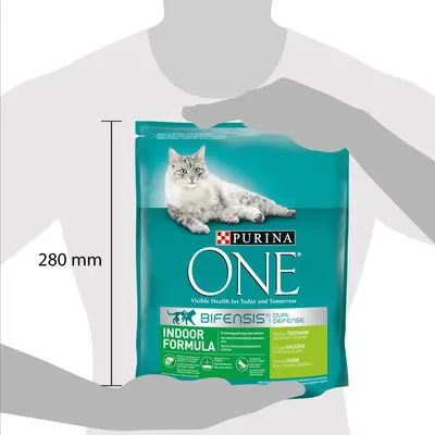 PURINA ONE Indoor Rijk aan Kalkoen kattenvoer, kattenbrokjes voor binnenhuiskatten, 800g (doos van 4; 3,2kg) - afbeelding 7