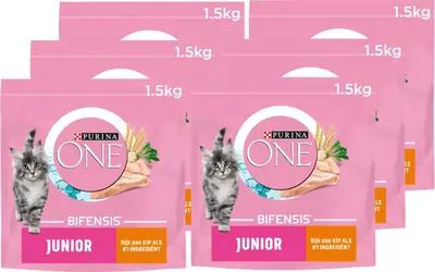 Purina One junior kattenvoer kip & rijst 1,5kg - afbeelding 2