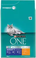 PURINA ONE Senior 7+ Rijk aan Kip kattenvoer 3kg