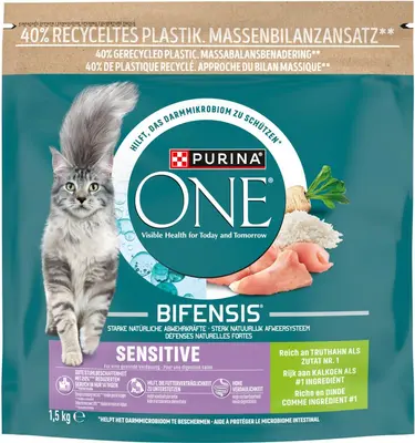 Purina One Sensitive kalkoen 1,5 kg - afbeelding 2