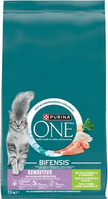 PURINA ONE Sensitive Rijk aan Kalkoen kattenvoer 7,5kg - afbeelding 1