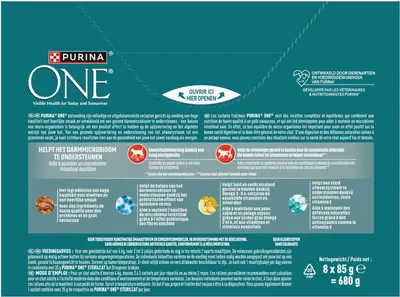 PURINA ONE Sterilcat Fijne Malse Reepjes in Saus met Zalm, Kalkoen kattenvoer 8x85g - afbeelding 5