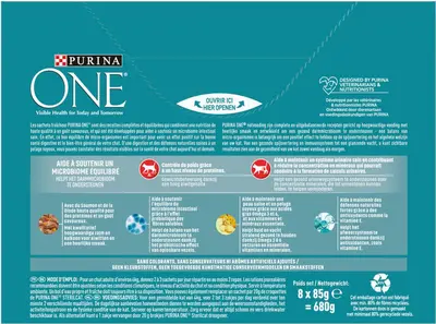 PURINA ONE STERILCAT Fijne Malse Reepjes met Zalm en Wortels, met Kalkoen en Sperziebonen - afbeelding 2