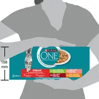 Purina One Sterilcat multipack rund, kalkoen & kip 40 x 85g - afbeelding 5