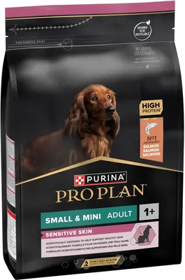 PURINA PRO PLAN Small & Mini Adult Hond Sensitive Skin Rijk aan Zalm - afbeelding 3