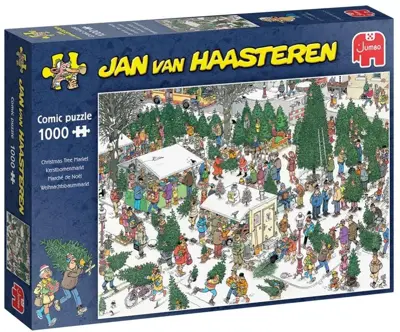 Puzzel xms jvh christmas tree market 1000