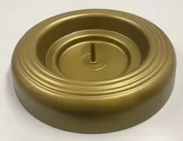 Quicktreestand kerstboomstandaard metaal met pin 39 cm goud kopen?