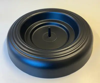 Quicktreestand kerstboomstandaard metaal met pin 49cm mat zwart