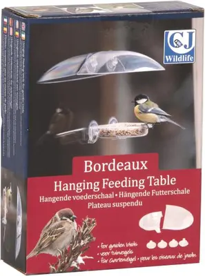 Raamfeeder bordeaux l17.8b3.8h13.5cm - afbeelding 1