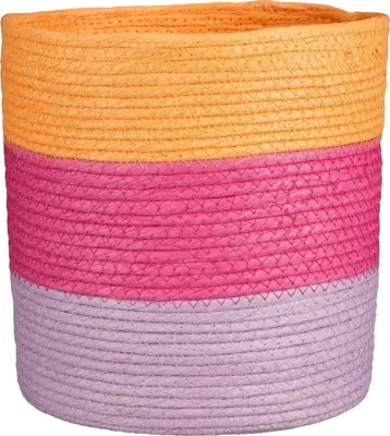 Rachel mand oranje fsc mix - h25xd25cm - afbeelding 1