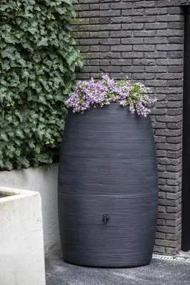 Regenton Rib 400L zwart - afbeelding 2