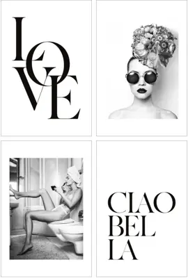 Reinders art print papier ciao 20x30cm sweet beauty - afbeelding 1