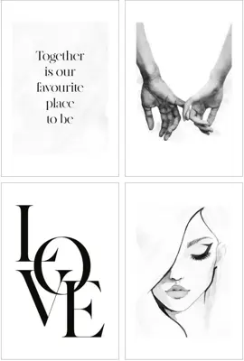 Reinders art print papier together 20x30cm sweet beauty - afbeelding 1