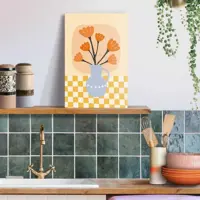 Reinders schilderij canvas bloom vase 20x30cm colourful - afbeelding 2
