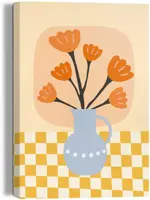 Reinders schilderij canvas bloom vase 20x30cm colourful - afbeelding 1