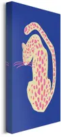 Reinders schilderij canvas blue pink cat 20x30cm colourful - afbeelding 5