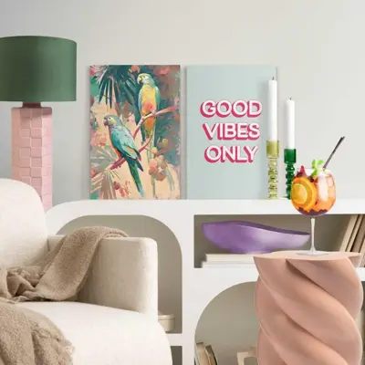 Reinders schilderij canvas good vibes 20x30cm colourful - afbeelding 6