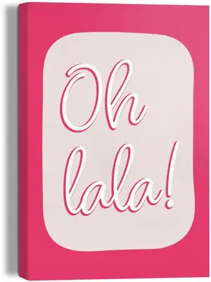 Reinders schilderij canvas oh la la 20x30cm colourful - afbeelding 1