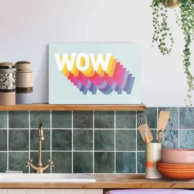 Reinders schilderij canvas wow 20x30cm colourful - afbeelding 2