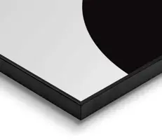 Reinders schilderij hout abstract 50x70cm black & white - afbeelding 4