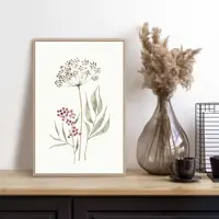 Reinders schilderij hout aqua flowers 20x30cm botanic - afbeelding 2