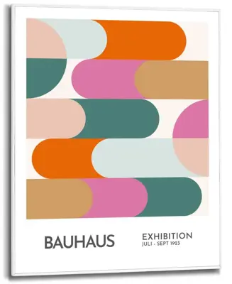 Reinders schilderij hout bauhaus style 40x50cm colourful - afbeelding 1