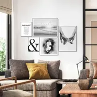 Reinders schilderij hout beach serenity 50x70cm black & white - afbeelding 7