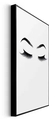 Reinders schilderij hout brows & lashes 20x30cm black & white - afbeelding 5