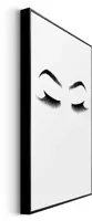 Reinders schilderij hout brows & lashes 20x30cm black & white - afbeelding 5