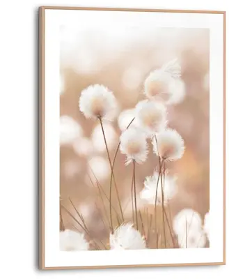 Reinders schilderij hout cotton pops 30x40cm natural earth - afbeelding 1