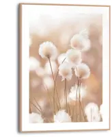 Reinders schilderij hout cotton pops 30x40cm natural earth - afbeelding 1