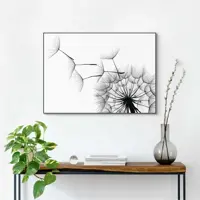 Reinders schilderij hout dandelion 50x70cm black & white - afbeelding 2