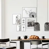 Reinders schilderij hout dandelion 50x70cm black & white - afbeelding 7
