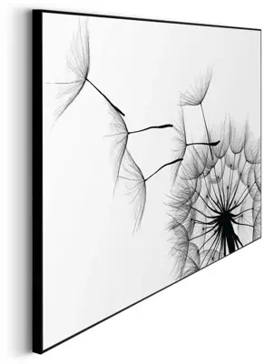 Reinders schilderij hout dandelion 50x70cm black & white - afbeelding 5