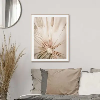 Reinders schilderij hout dandelion heart 40x50cm natural earth - afbeelding 2