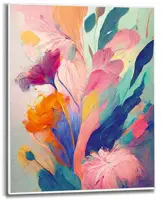Reinders schilderij hout dreamy flowers 40x50cm colourful - afbeelding 1