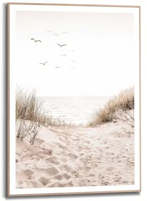 Reinders schilderij hout dunepath 50x70cm botanic - afbeelding 1