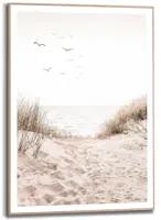 Reinders schilderij hout dunepath 50x70cm botanic - afbeelding 1