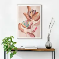 Reinders schilderij hout earth flowers 50x70cm natural earth - afbeelding 2