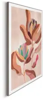 Reinders schilderij hout earth flowers 50x70cm natural earth - afbeelding 5