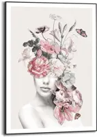 Reinders schilderij hout floral lady sweet 50x70cm sweet beauty - afbeelding 1