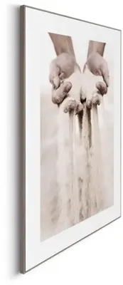 Reinders schilderij hout hands in sand 50x70cm natural earth - afbeelding 5