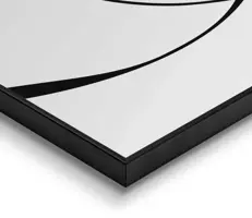Reinders schilderij hout heart lines 20x30cm black & white - afbeelding 4