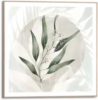 Reinders schilderij hout illustrated leafs 50x50cm botanic - afbeelding 1