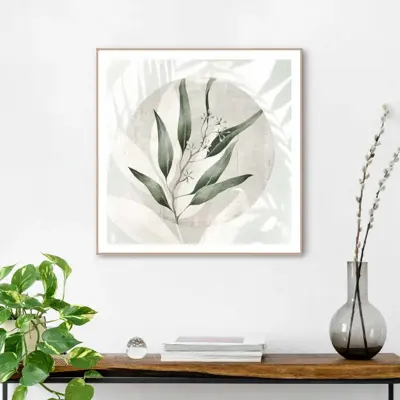 Reinders schilderij hout illustrated leafs 50x50cm botanic - afbeelding 2
